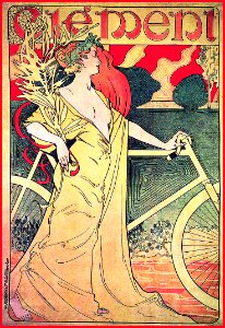 MISTI (Ferdinand Mifliez, 1865-1923). Clement Bicycles, 1903.. Free illustration for personal and commercial use.