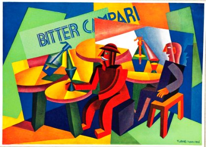 DEPERO, Fortunato. Bitter Campari, 1926.