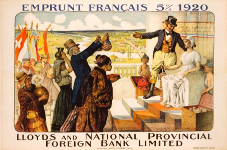 JONAS, Lucien. Emprunt Français 5% 1920 - Lloyds and National Provincial Foreign Bank Limited, 1920.