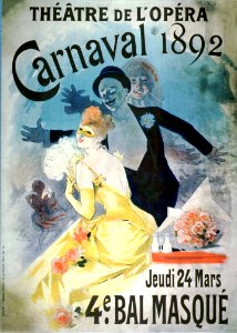 CHÉRET, Jules (1836-1932). 🇫🇷  Carnaval 1892, Théâtre de l'Opéra, 1892.