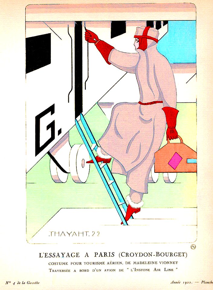 THAYAHT.  L'Essayage à Paris, 1922.