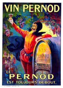 TAMAGNO, Francisco (1851-1933).  Vin Pernod, "Le Pernod est toujours debout", c. 1899.