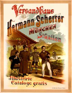 Versandhaus Hermann Scherrer, München, St. Gallen, c. 1910.