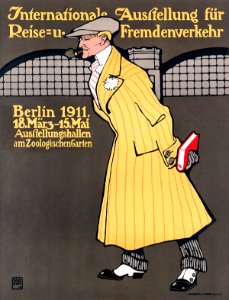 ERDT, Hans Rudi (1883-1918).  Internationale Ausstellung für Reise = und Fremdenverkehr, Berlin, 1911.