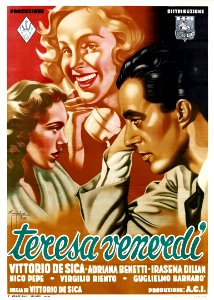 'Teresa Venerdì' directed by Vittorio De Sica, 1941.. Free illustration for personal and commercial use.