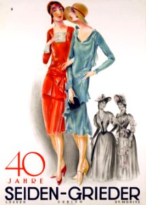 BAUMBERGER, Otto.  40 Jahre Seiden-Grieder, 1929.