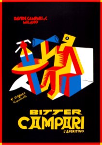 DEPERO ROVERETO F-Bitter Campari-L'Aperitivo