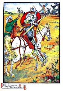 CRANE, Walter (1845-1915). “Don Quixote of the Mancha” retold by Edward Abbott Parry, 1919.. Free illustration for personal and commercial use.