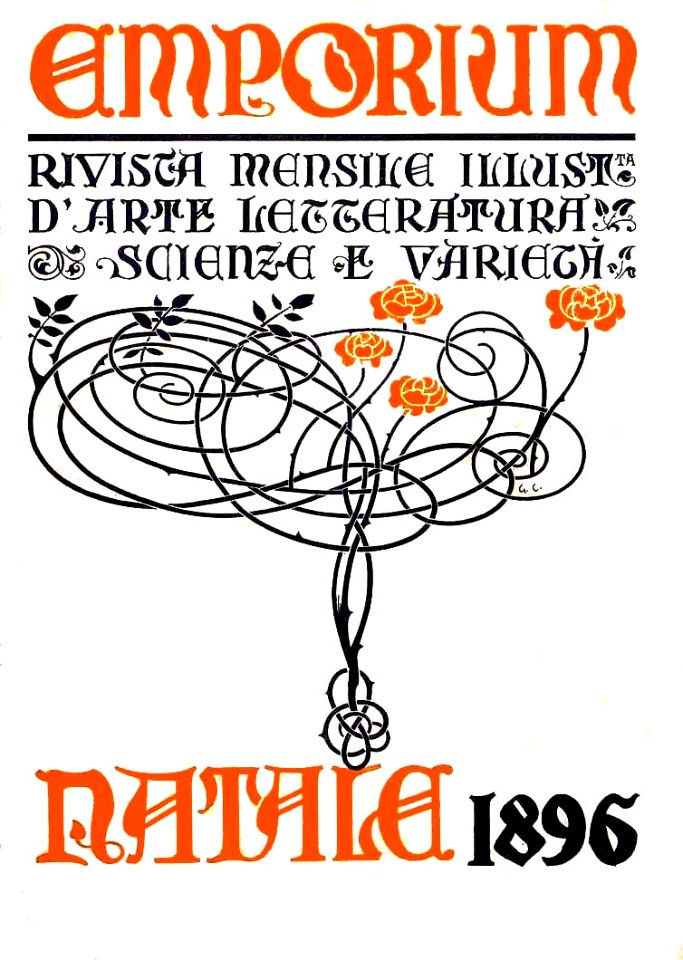 Cover of Emporium Rivista Mensile, Natale 1896.