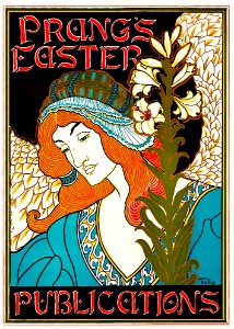 RHEAD, Louis (1857-1926). Prang's Easter Publications, 1896.. Free illustration for personal and commercial use.