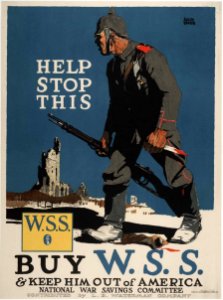 TREIDLER, Adolph. 🇺🇸  Help Stop This, c. 1916.