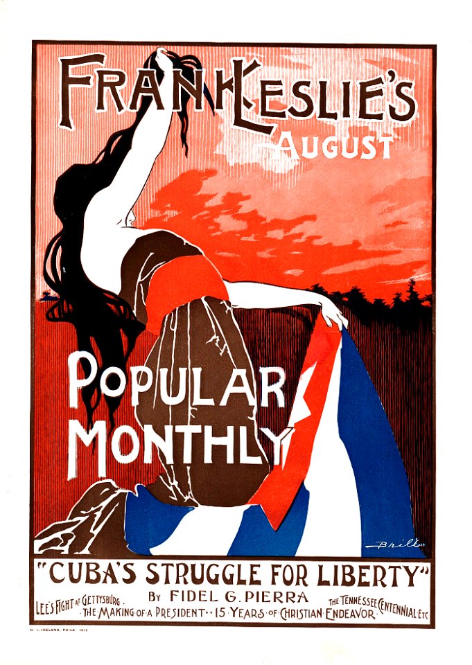 BRILL, George Reiter (1867-1918). Frank Leslie's Popular Monthly for August, 1896.