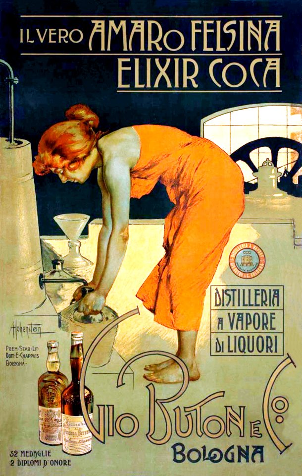 HOHENSTEIN, Adolfo.  Distilleria a vapore di liquori Gio. Buton e Co., 1890.