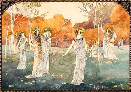 SONREL, Elisabeth.  Les jardins des vierges, 1892.