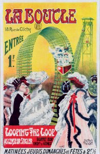 GRAY, H. (Henri BOULANGER, 1858-1924). 🇫🇷 La Boucle, Looping the Loop.. Free illustration for personal and commercial use.