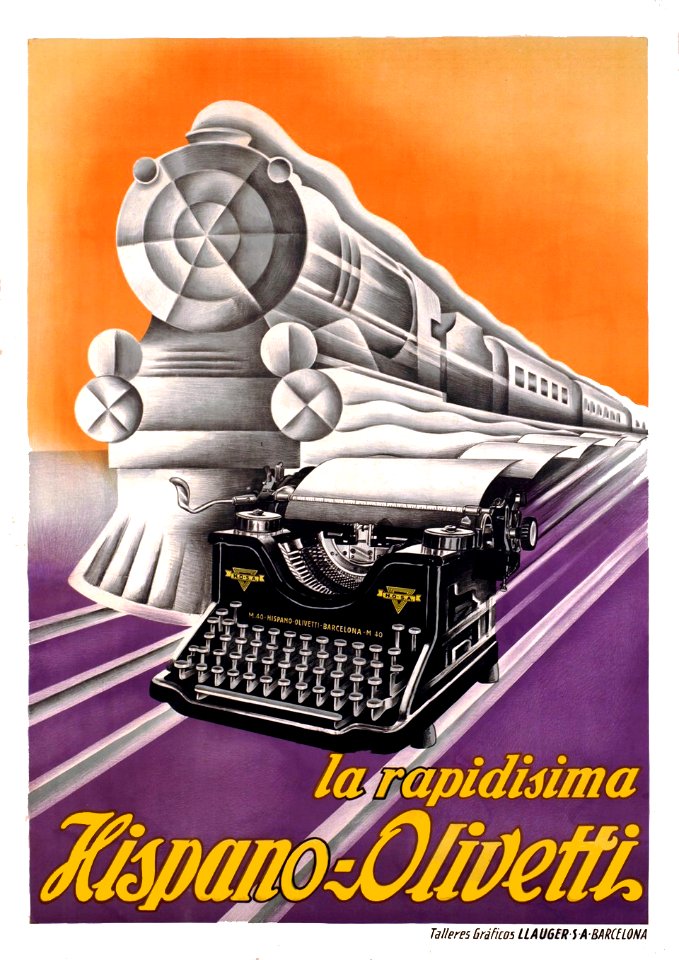 BRESCIANI, A. La rapidissima Hispano-Olivetti, 1923.