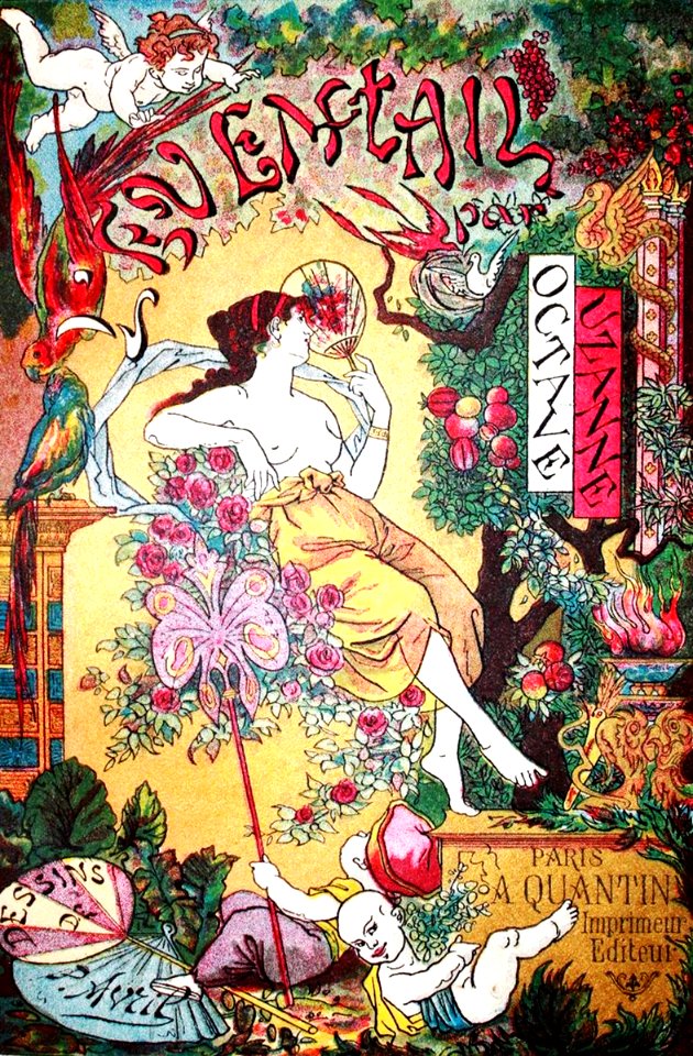 AVRIL, Paul. Cover of L'Eventail, 1882.