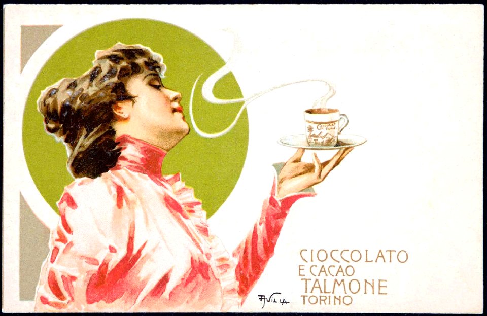 VILLA, Aleardo.  Cioccolato e cacao Talmone, Torino, c. 1901.
