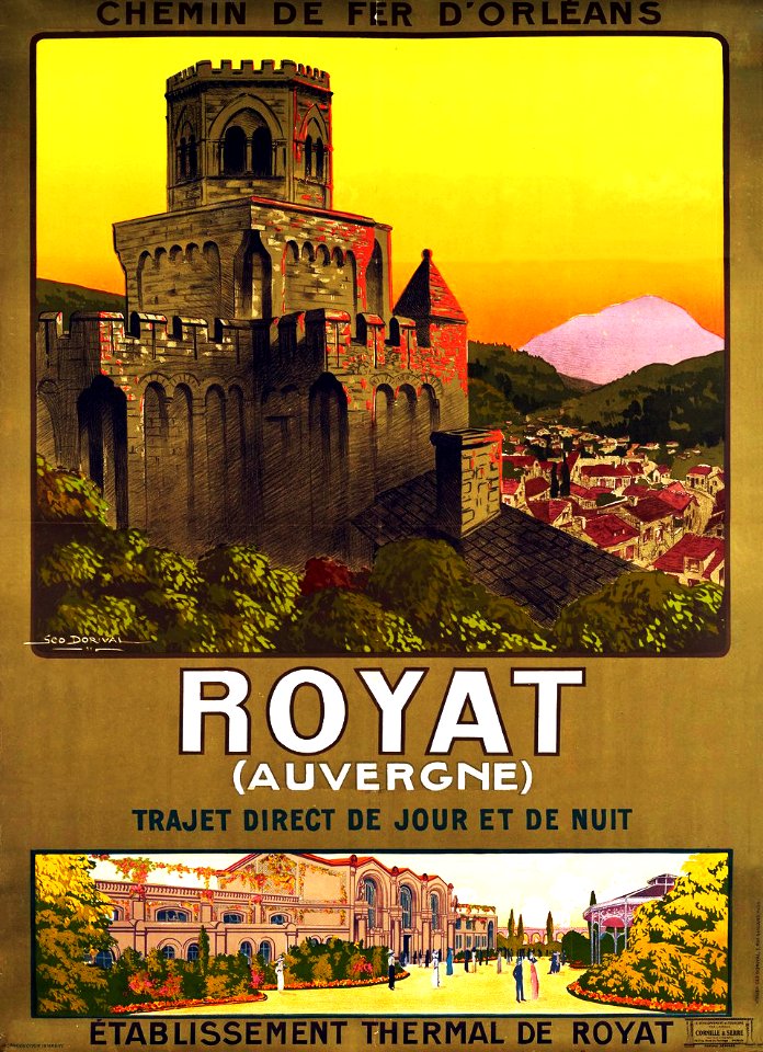 DORIVAL, Geo.  Royat, Auvergne, 1911.
