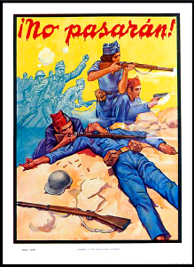 ¡No pasarán!, July 1936.. Free illustration for personal and commercial use.