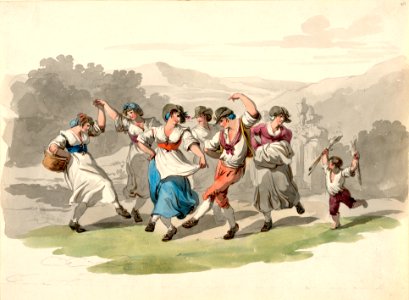 PINELLI, Bartolomeo. Return from the Vintage, 1808.