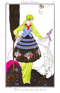 BRUNELLESCHI, Umberto (1879-1949). 🇮🇹  Robe à volant, 1914.