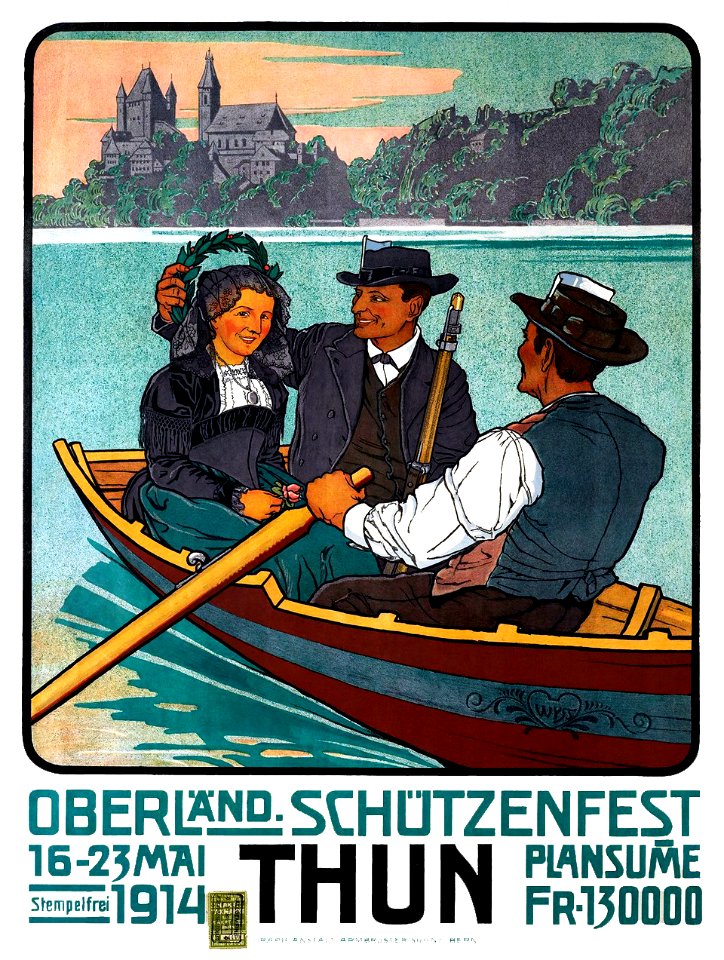 Thun, Oberland Schützenfest, May 1914.