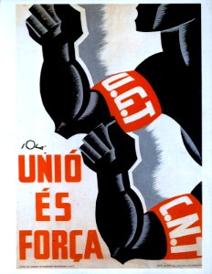 SOLÁ.  Unió és Força, UGT-CNT.