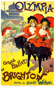 PAL (Jean de PALEOLOGU, 1860-1942).  Olympia, Grand Ballet "Brighton", 1893.