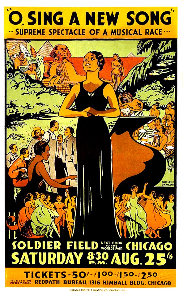 DAWSON, Charles Clarence.  O Sing a New Song, Supreme Spectacle of a Musical Race, 1934.