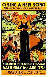 DAWSON, Charles Clarence.  O Sing a New Song, Supreme Spectacle of a Musical Race, 1934.