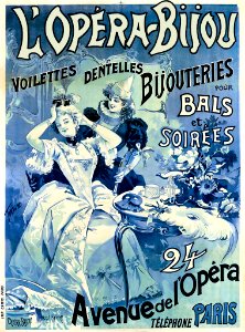 TAMAGNO, Francisco.  L'Opéra-Bijou, Voilettes, Dentelles, Bijouteries pour Bals et Soirées.