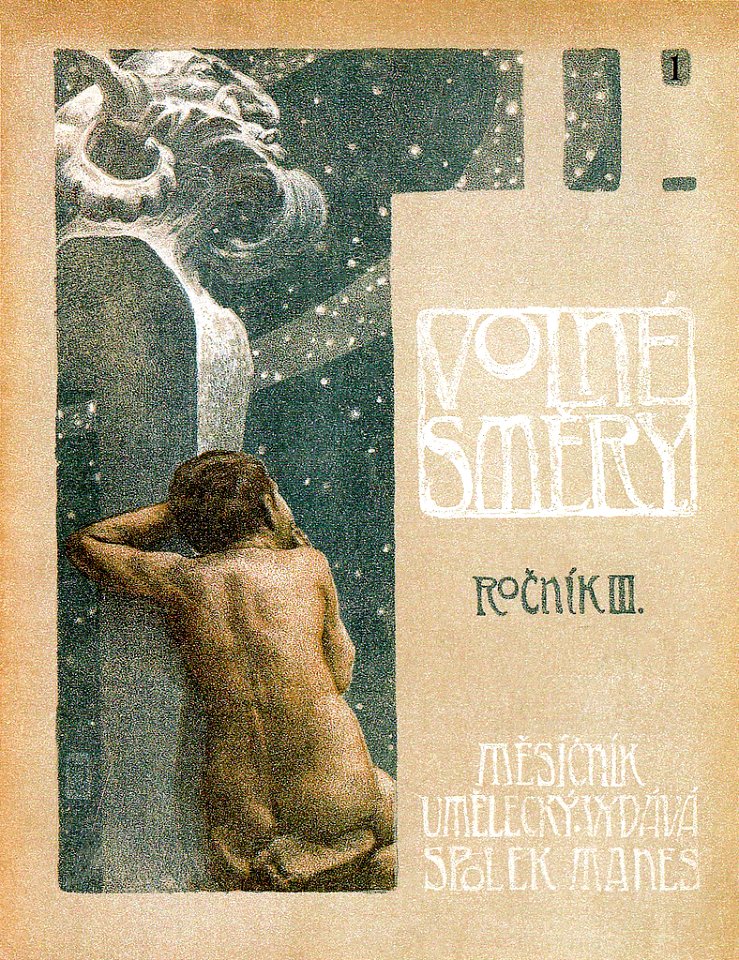 HOFBAUER, Arnošt (1869-1944). 🇨🇿 Volné Směry. Ročník III. Měsíčník Umělecký Vydává Spolek Manes, 1898.