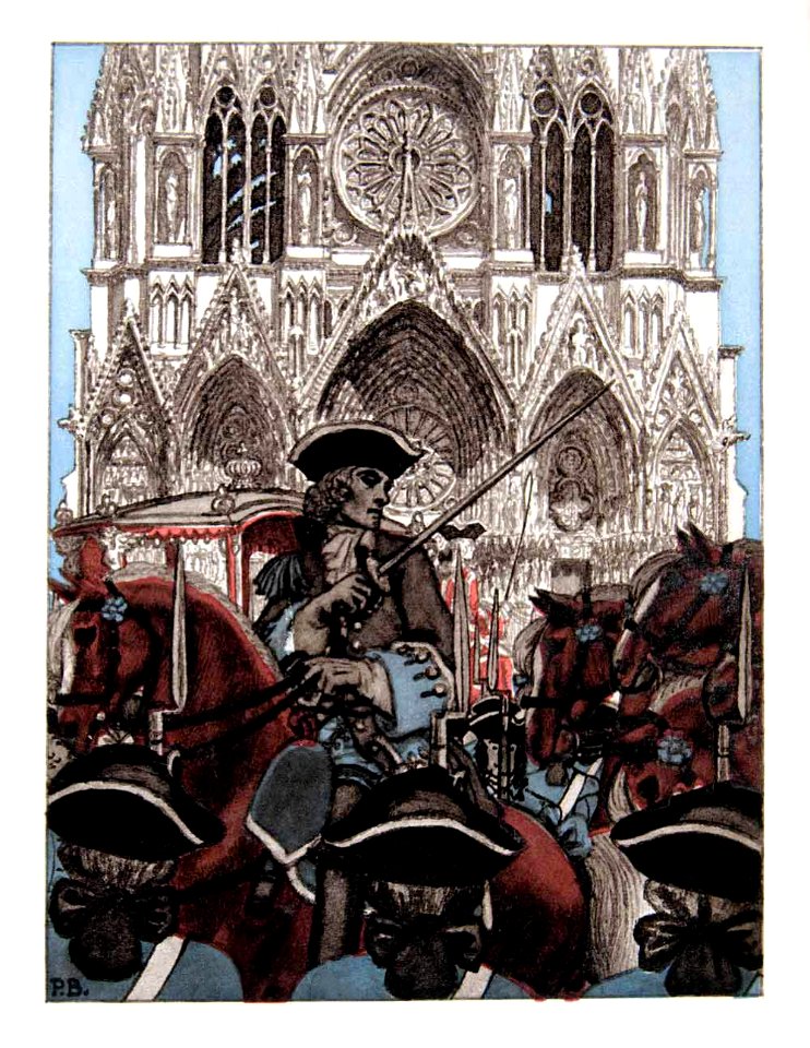 BRISSAUD, Pierre. "Make way for the King!", 1959.