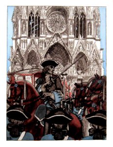 BRISSAUD, Pierre. "Make way for the King!", 1959.