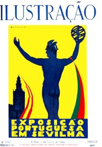 BOTELHO, Carlos (1899-1982).  "Esposição Portuguesa em Sevilha", Ilustração (Lisbon), n.º 83, 1 de Junho de 1929.