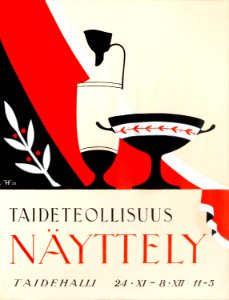 HONGELL, Göran & Gunnar FORSSTRÖM. 🇸🇪 Taideteollisus Näyttely Taidehalli, 1928.. Free illustration for personal and commercial use.