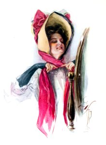 FISHER, Harrison (1875-1934). 🇺🇸  [bonnet], 1907.