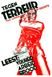 RU Huib de.  Tegen Terreur van links en rechts, 1934.