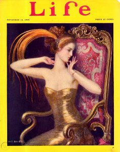 BENDA, Wladislaw Theodore.  Cover of Life Magazine, Nov. 1925.