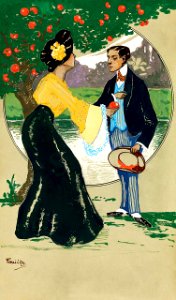 FARAGÓ, Géza (1877-1928). "The Modern Eve" or "Love Confession".