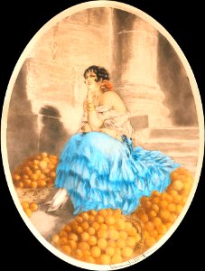 ICART, Louis.  The orange seller, 1929.