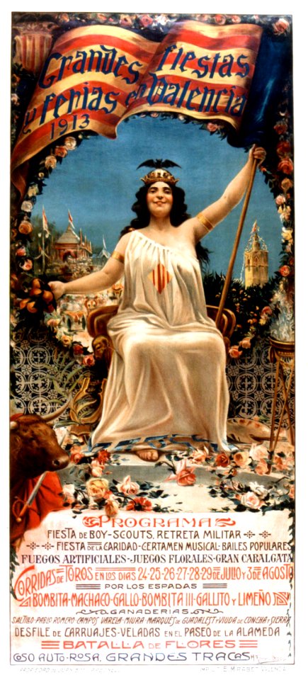 ROMERO OROZCO, Honorio.  Grandes fiestas y ferias en Valencia, 1913.