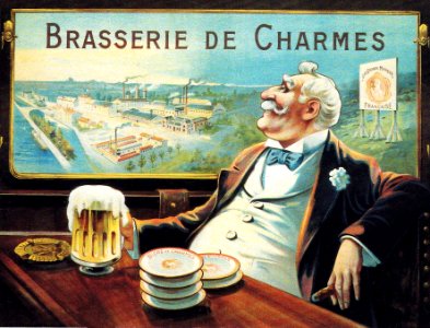 AUZOLLE, Marcellin.  Brasserie de Charmes.