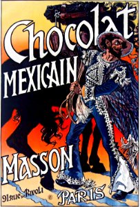 GRASSET, Eugène. Chocolat Mexicain, Paris.. Free illustration for personal and commercial use.
