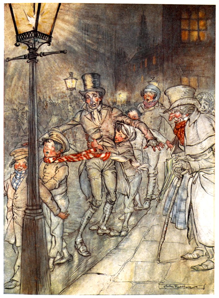 RACKHAM Arthur (1867-1939). 🇬🇧 The Cratchits, Illustrations for Dickens ...