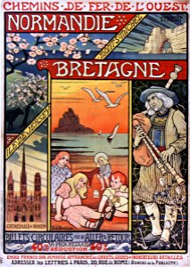 BERTHON, Paul. Chemins de fer de l'Ouest Normandie-Bretagne, 1900.
