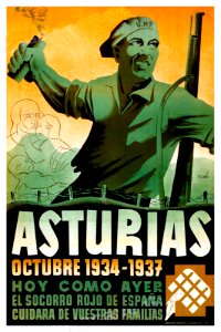 TOMÁS.  Asturias, Hoy como ayer, el socorro rojo de España cuidará de vuestras familias, Octubre 1934-1937.