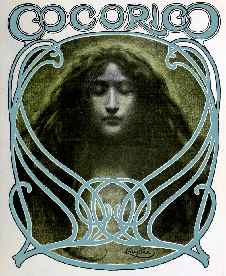 KUPKA, František (1871-1957). 🇨🇿 Cover of Cocorico, Nº 46, 1901.