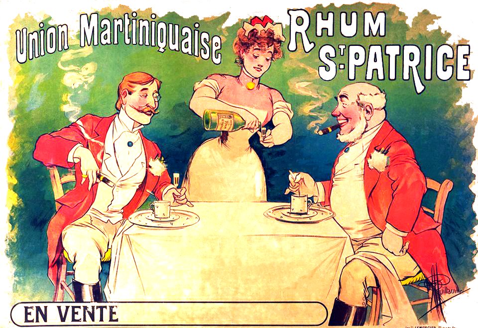 GUILLAUME, Albert.  Rhum St Patrice, Union Martinique, c. 1900.